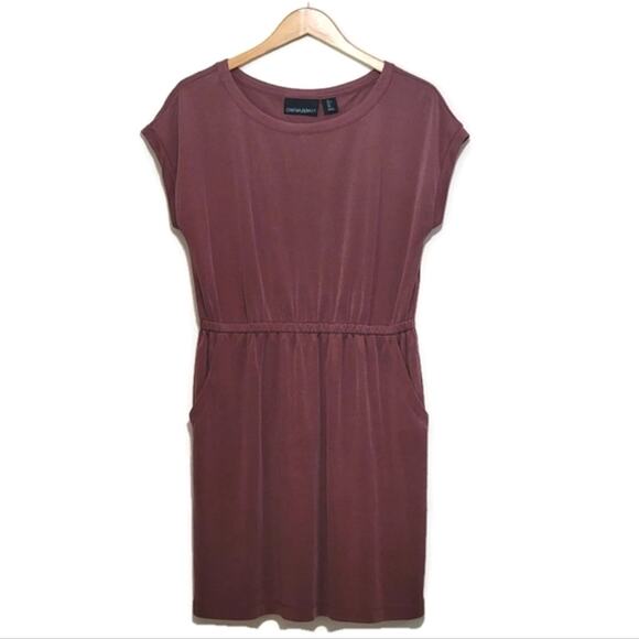 Cynthia Rowley Red Mini Dress Scoop Neck Short Sleeve Casual Summer Beach Size L - Picture 1 of 14